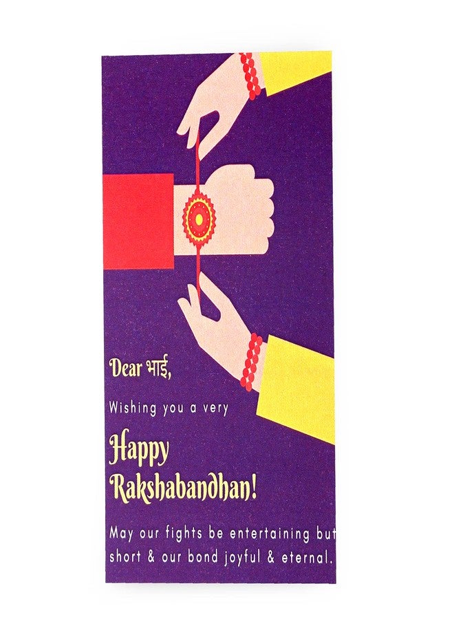 ACCESSHER Blue Enamel Elephant Rakhi for Brother Pack of 3 | Kids Rakhi with Roli Kumkum Packets and Happy Raksha Bandhan Card for Kids & Gifting - Image 5